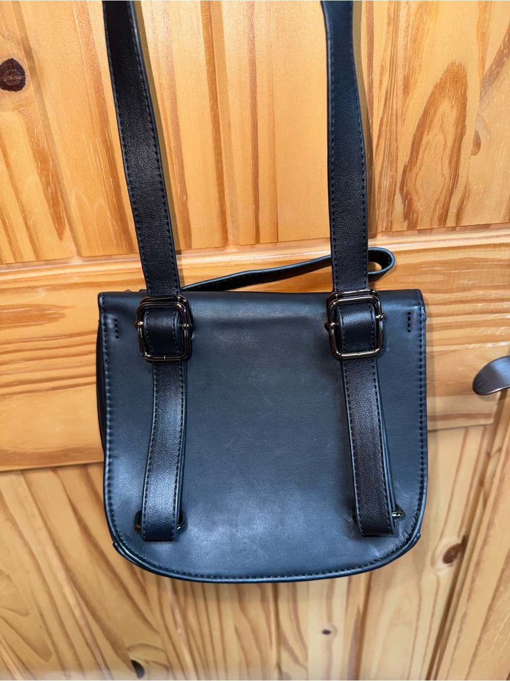 BlackCraft Studded Black Crossbody Bag - Picture 4 of 4